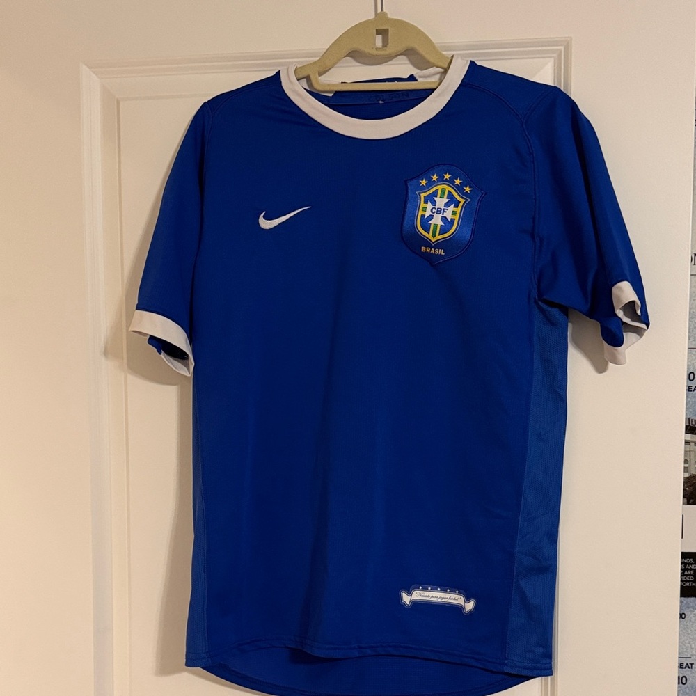 Nike Kids Brasil Soccer/football/futbol Jersey